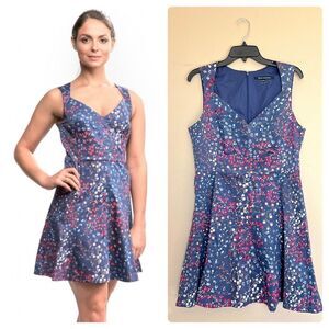French Connection Frances Floral Print Skater Dress